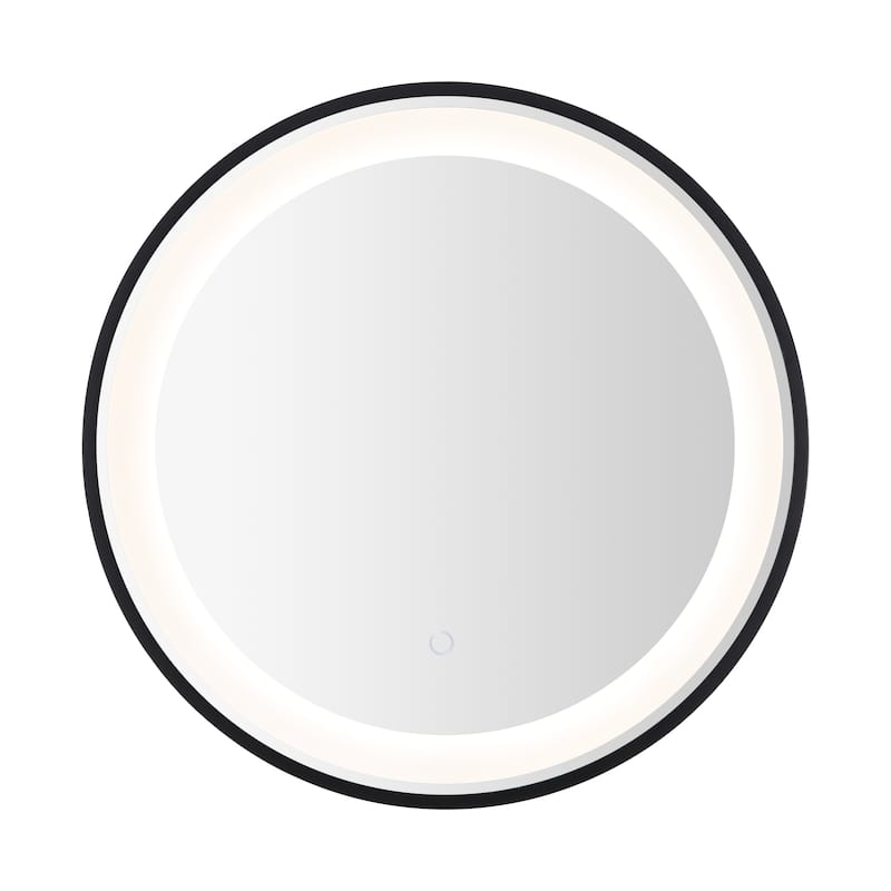 SAFAVIEH Home Blakewell 24" LED Vanity Mirror - Black / Silver