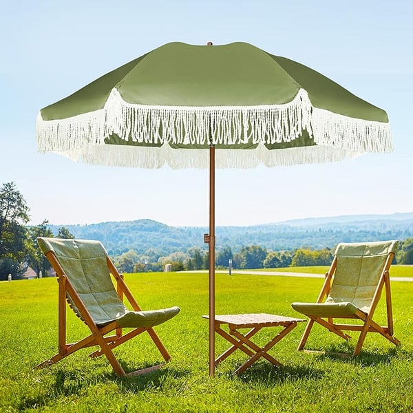 7 ft patio umbrella green 7ft Patio Umbrella with Outdoor Umbrella,Green - Bed Bath & Beyond