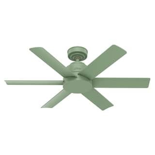 Hunter 44" Kennicott Outdoor Ceiling Fan with Wall Control, Damp Rated - Industrial, Contemporary, Transitional