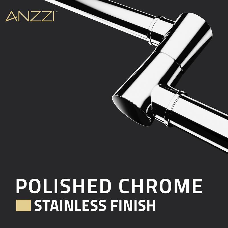 Marca 360-Degree 24 in. Wall Mounted Pot Filler with Dual Swivel in Polished Chrome