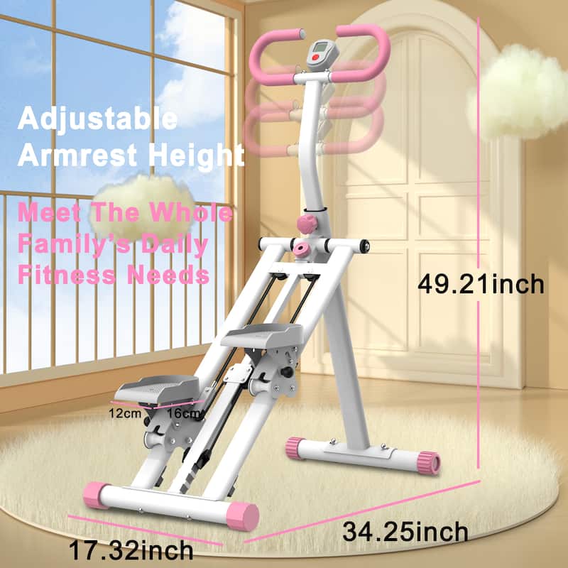Stair Stepper with Resistance Home-Upgrade Vertical Climber Workout Machine for Full-Body Exercise Climber Fitness Equipment