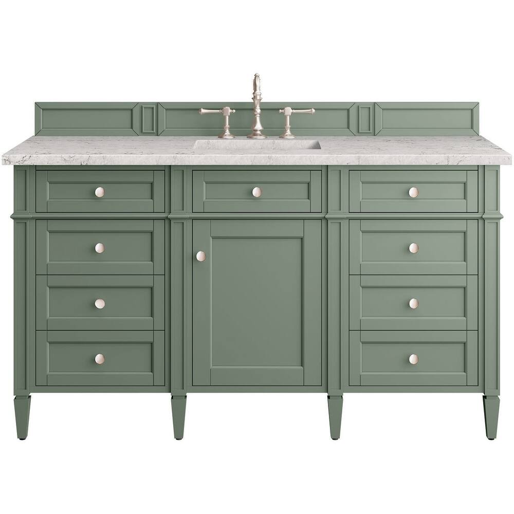 James Martin Vanities 650-V60S-FEJP Brittany 60" Free Standing Single