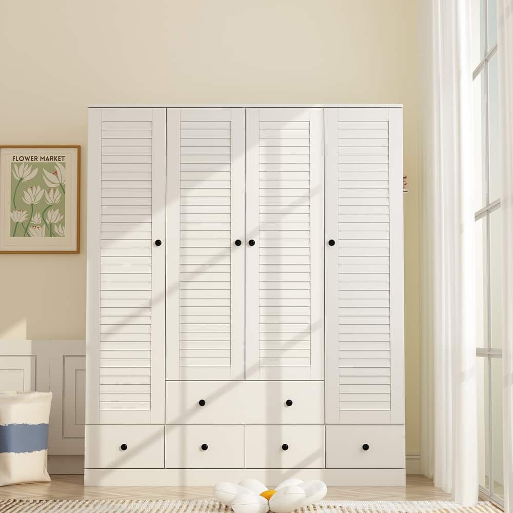 Bedroom Armoire Closet Armoire Wardrobe Closet Clothing Rod Drawer