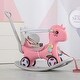 preview thumbnail 1 of 12, Unicorn 3-in-1 Rocking Horse, Ride-On, and Balance Bike for Toddlers, Features Comfortable Seat and Sound Button