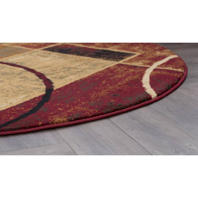 Flora Modern & Contemporary Color Block Indoor Area Rug