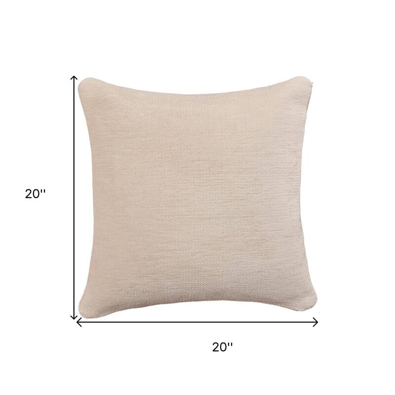 HomeRoots Chenille Throw Pillow