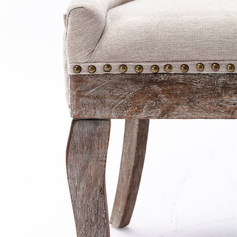 Clihome Set of 2 Thickened Fabric Dining Chair