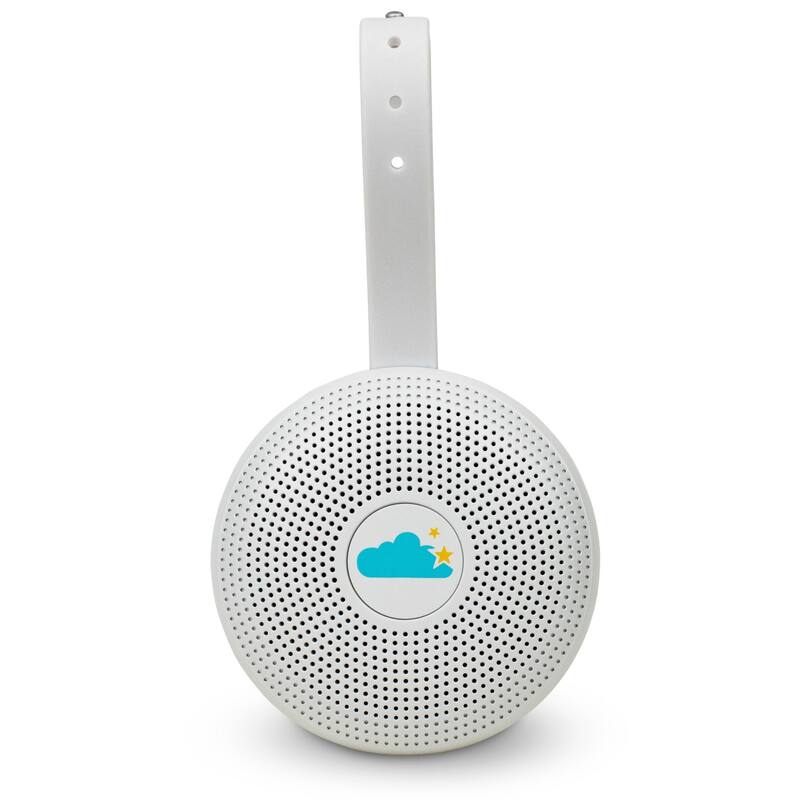 Yogasleep Hushh+ Compact Travel Sound Machine with Wireless Speaker and Night Light - White