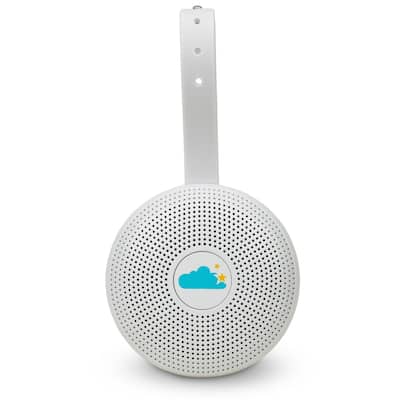 Yogasleep Hushh+ Compact Travel Sound Machine with Wireless Speaker and Night Light - White