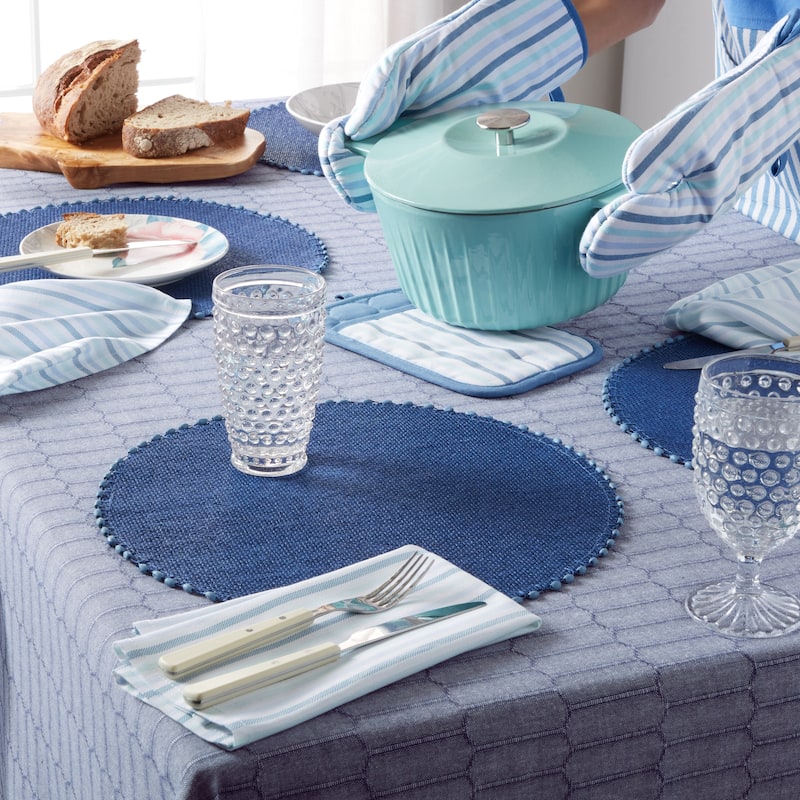 Martha Stewart Honeycomb Modern Farmhouse Tablecloth