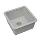 preview thumbnail 43 of 47, Lexicon Undermount Quartz 15 Inch Single Bowl Kitchen Sink Kit
