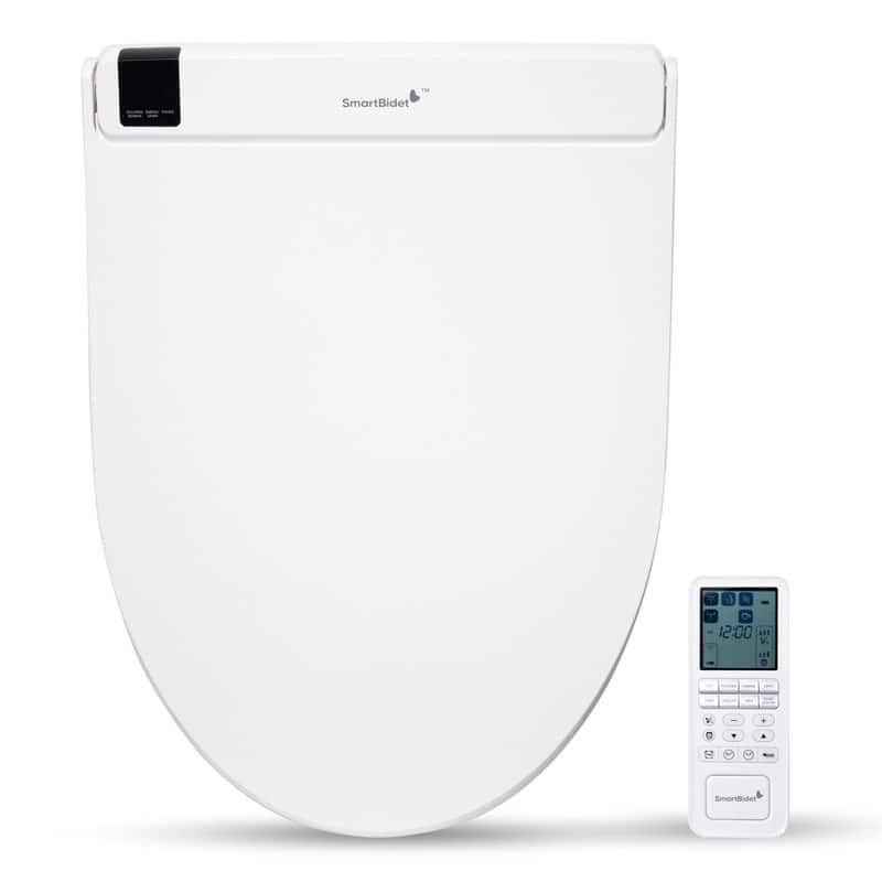 SmartBidet Electric Bidet Seat w/ Remote for Elongated Toilets