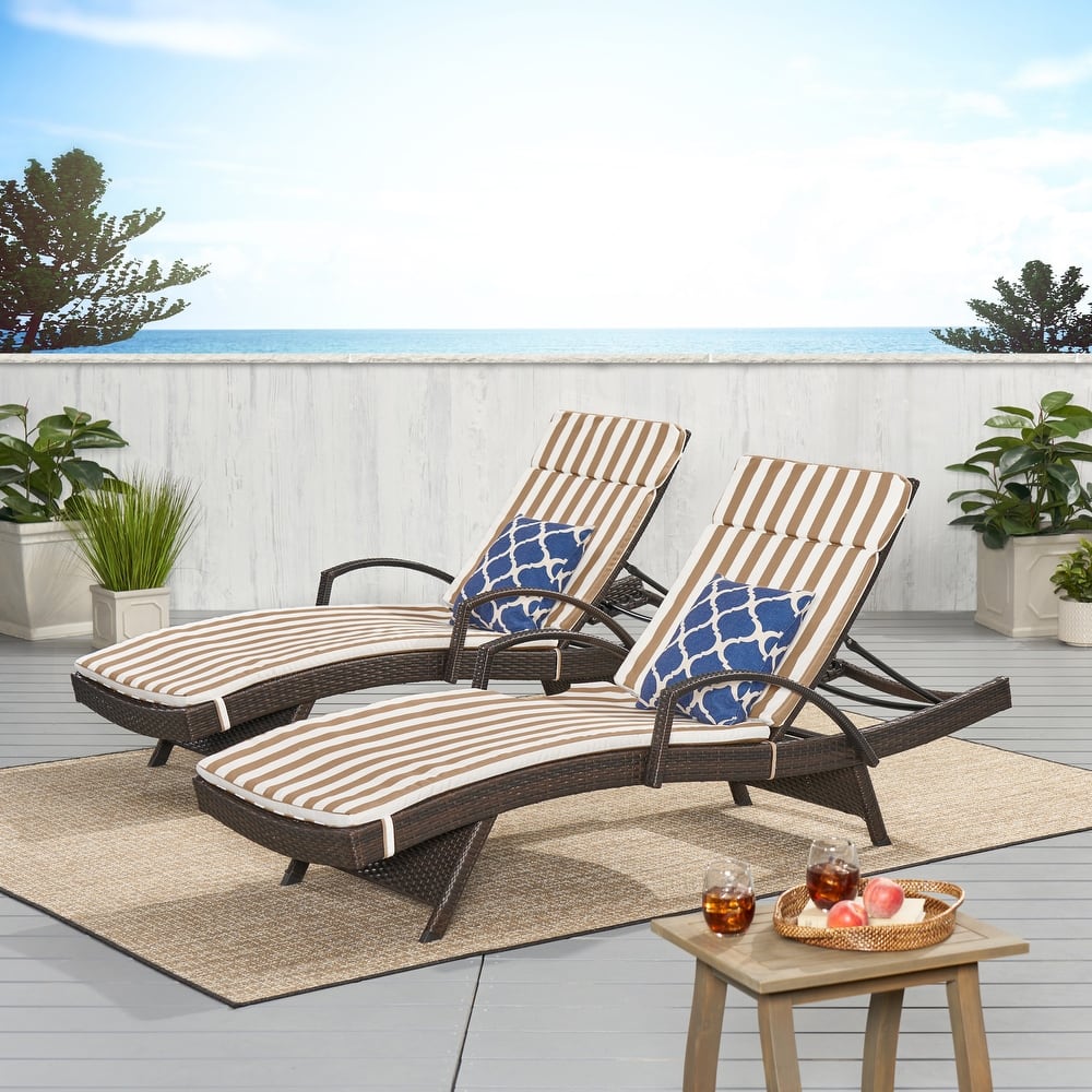 Vilano Outdoor Cushioned Lounge Chair (Set of 2) by Havenside Home