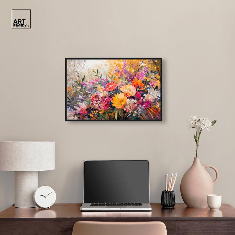 Golden Hour Garden Canvas by Art Remedy