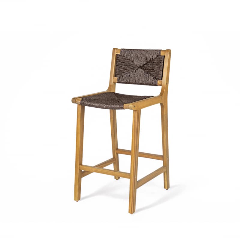 Christopher Knight Home- Branner Acacia Wood Outdoor Barstool Set