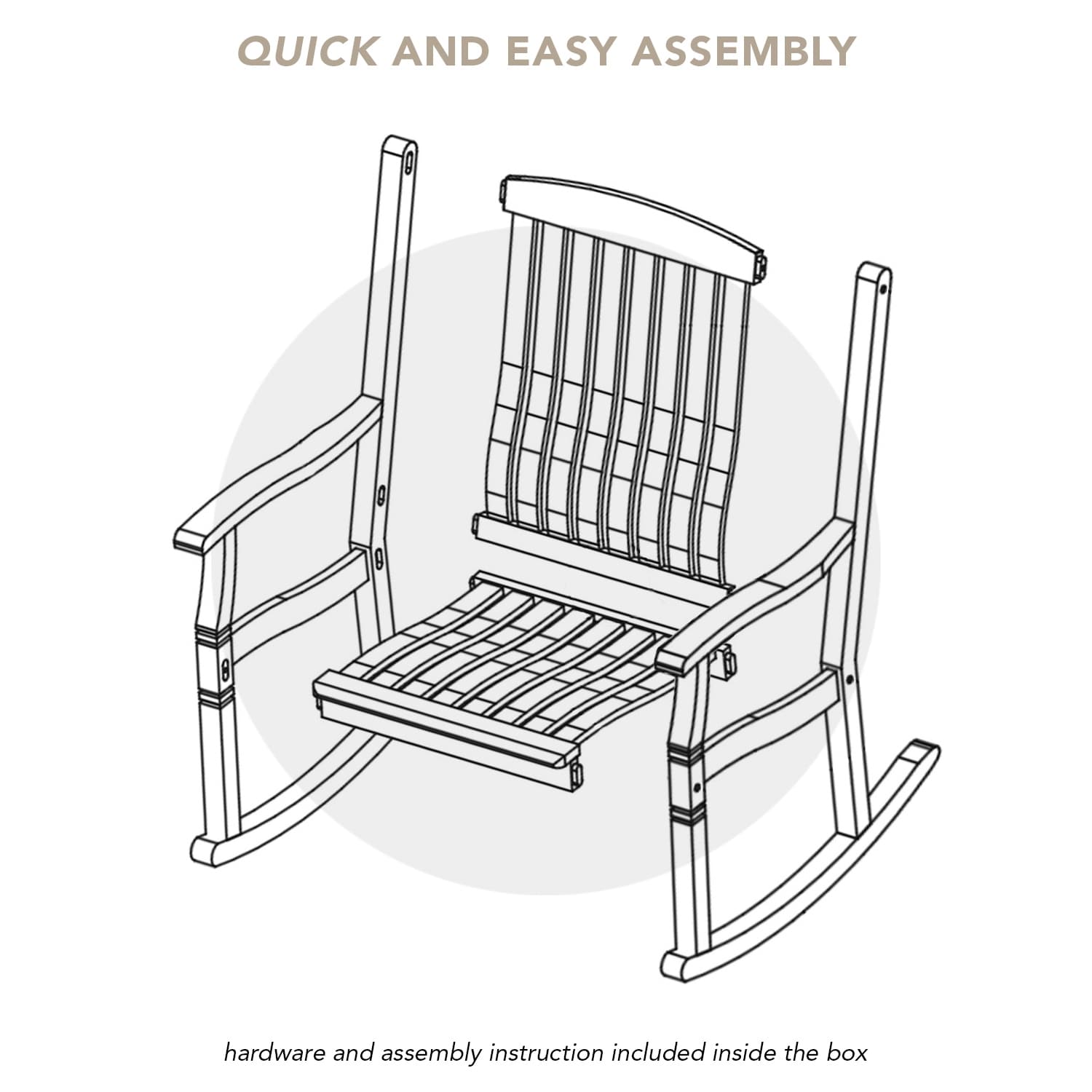 Cambridge Casual Richmond 3-piece Teak Rocking Chair Set