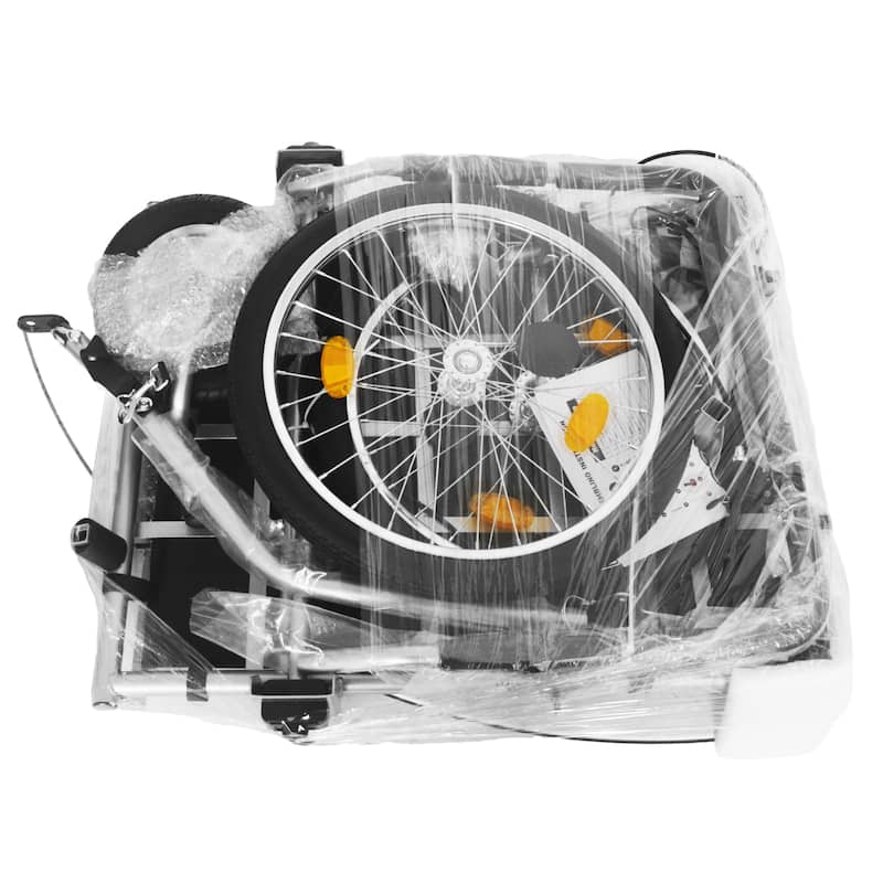 3-in-1 Heavy-Duty Bike Cargo Trailer – E-Bike Compatible Steel Frame, 110lb Capacity,