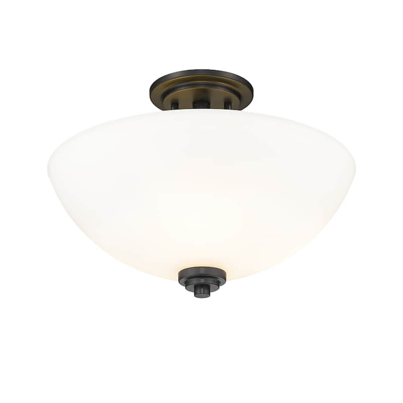 Bellevue ZCF11603 Pauline 3 Light 16" Wide Semi-Flush Ceiling Fixture