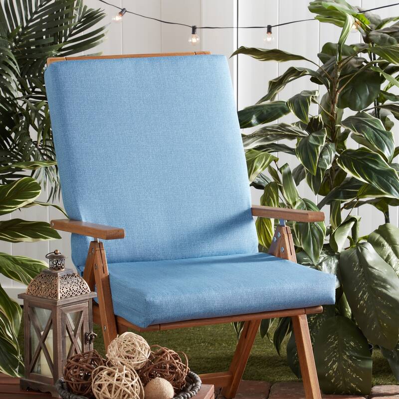 Greendale Home Fashions Outdoor High Back Chair Pad
