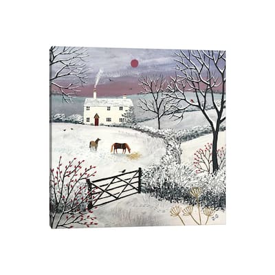 iCanvas "Winter Grazing" by Jo Grundy Canvas Print