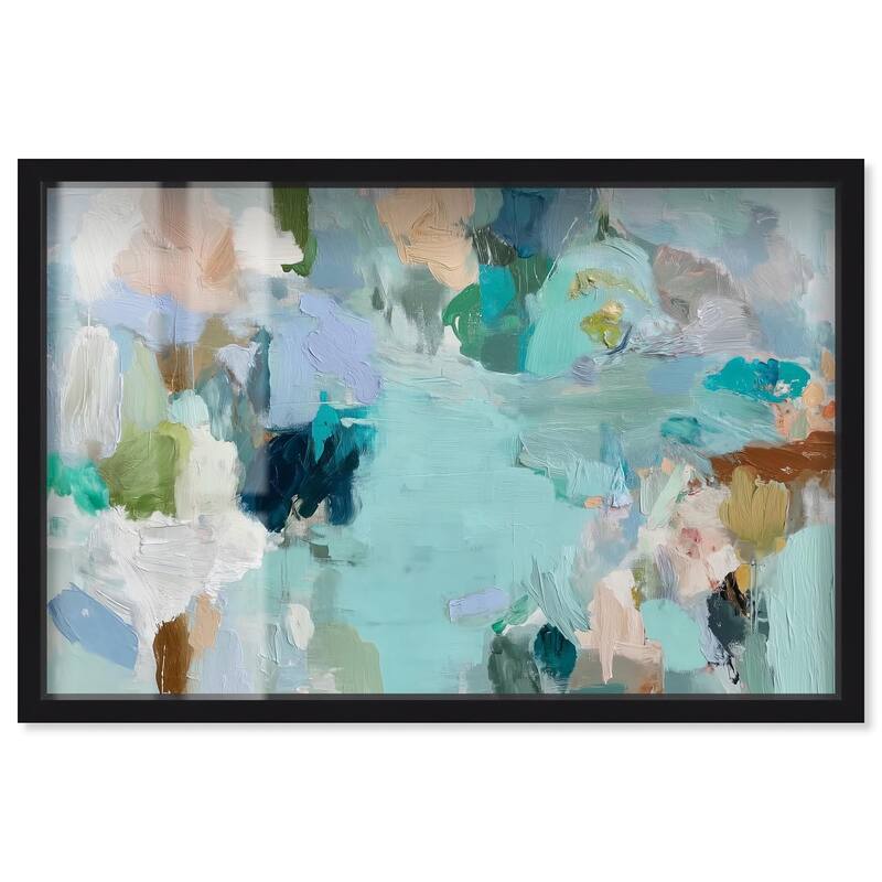 Layers of Feeling I Shadowbox by Art Remedy - Black - 15" x 10"