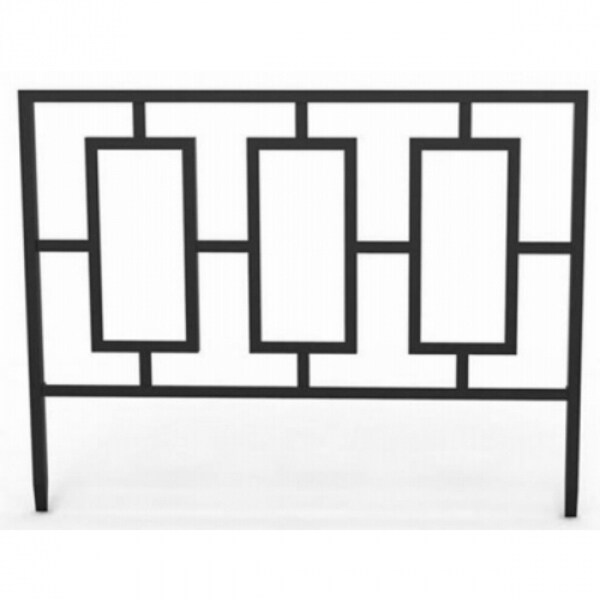 Panacea 84575 Contemporary Style Garden Border Edge 14 X 18 Black