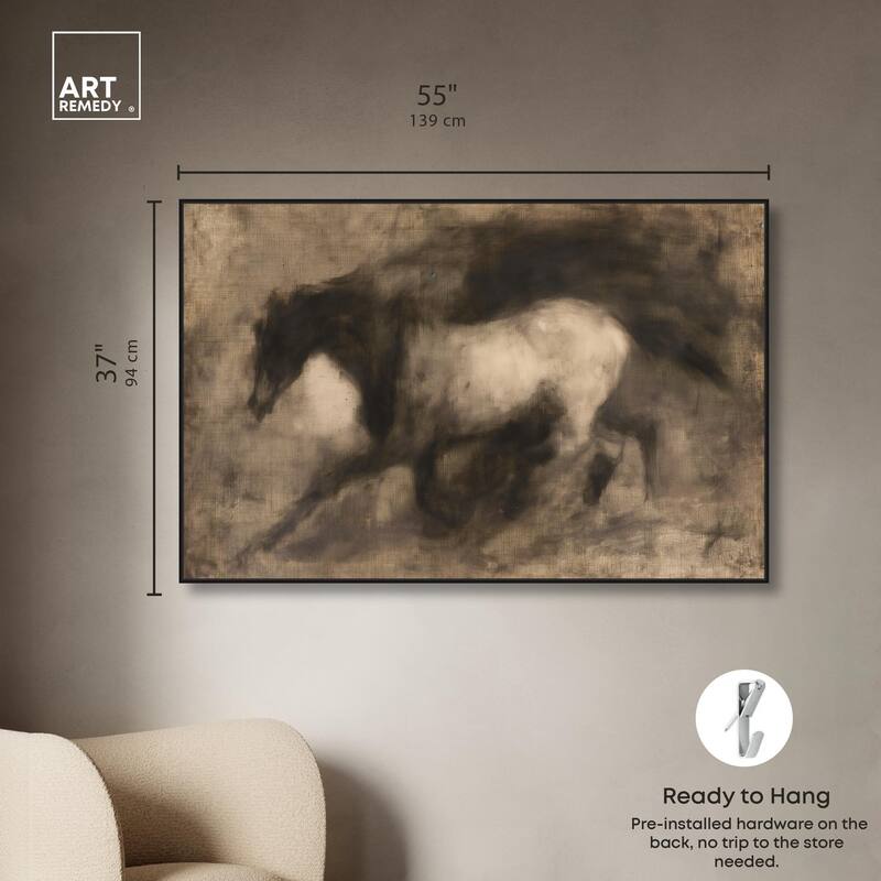 Dark Horse Canvas by Art Remedy