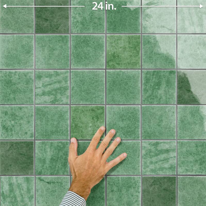 Merola Tile Menorca Lake 4" x 4" Ceramic Wall Tile