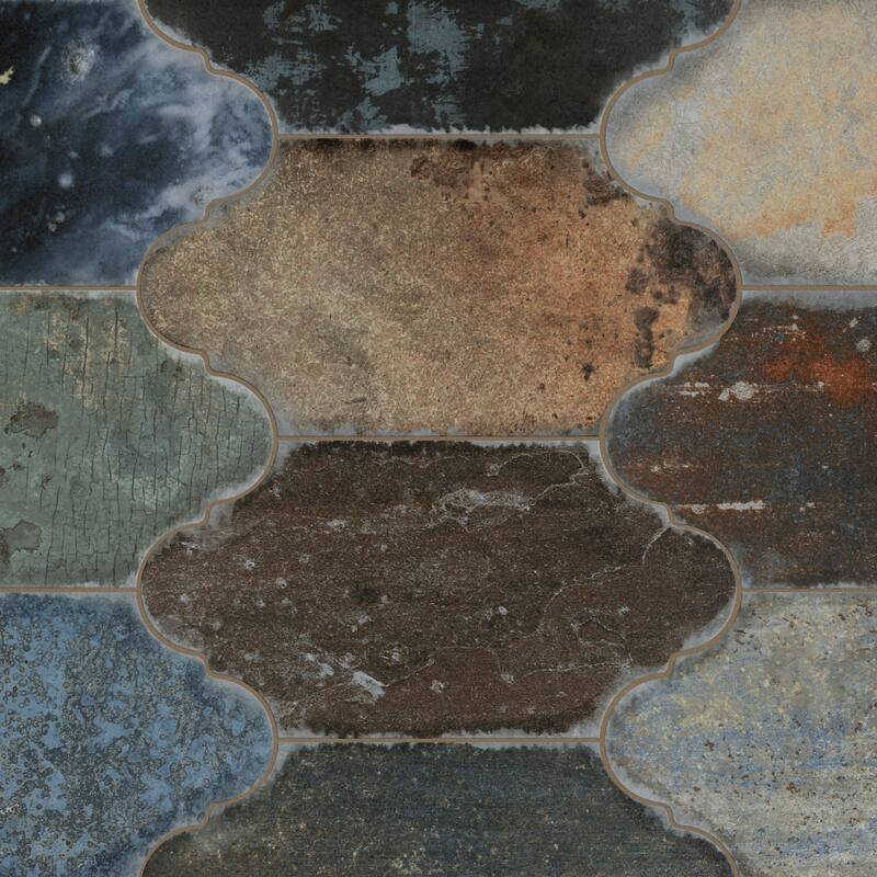 Merola Tile Dorne Provenzal Mix 6-1/4" x 12-3/4" Porcelain Floor and Wall Tile