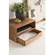 preview thumbnail 2 of 44, Kate and Laurel Hutton Floating Wall Shelf with Drawer - 12.5x10x7