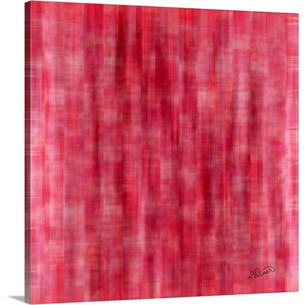Pink Plaid Canvas Wall Art Overstock 30181759