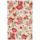 preview thumbnail 8 of 7, SAFAVIEH Handmade Easy Care Aaltsje French Country Floral Rug 3' x 5' - Ivory/Red - Rectangle