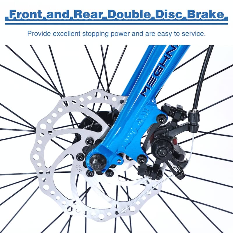 20" Lightweight Aluminum Frame,7-Speed Folding City Bike,Blue