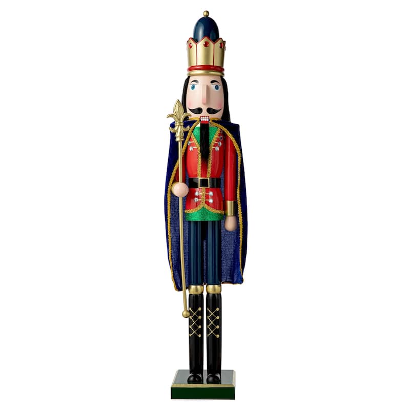 Glitzhome 36-inch Wooden Christmas Drummer Nutcracker