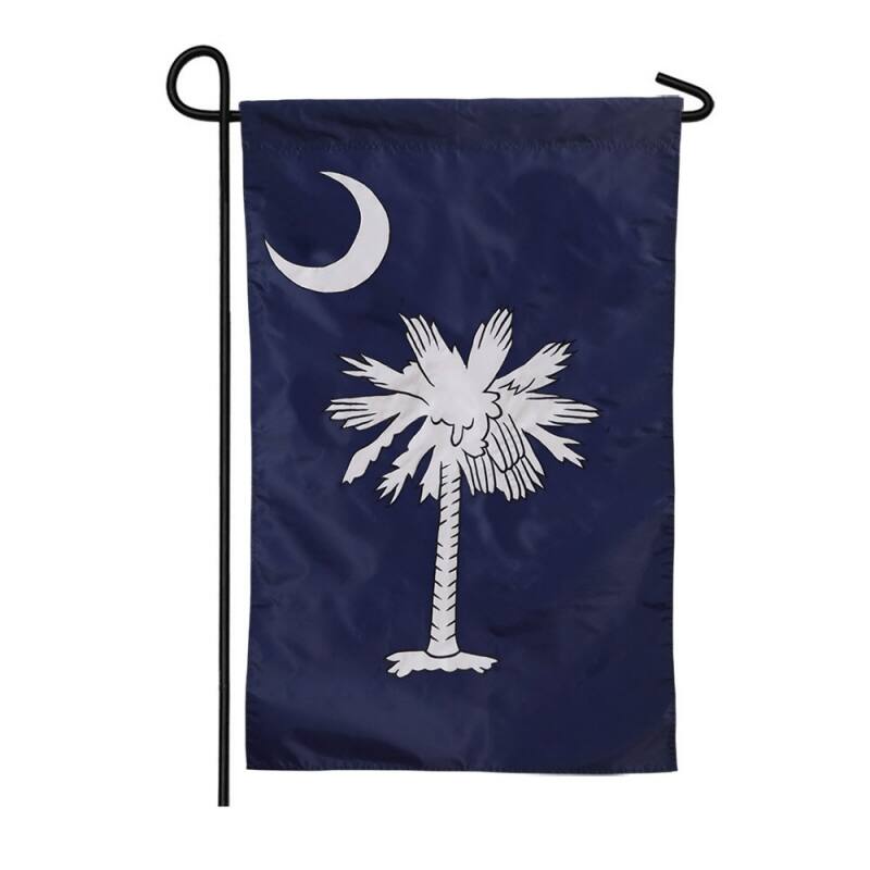 12.5 in. x 18 in. South Carolina Garden Applique Flag