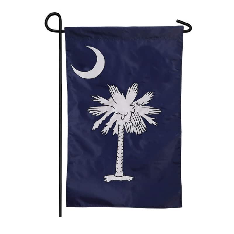 12.5 in. x 18 in. South Carolina Garden Applique Flag