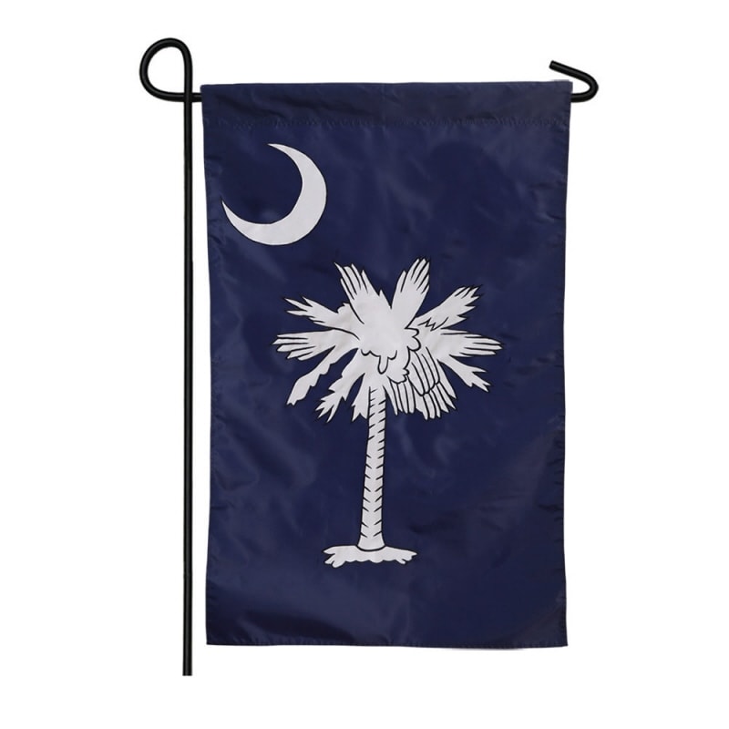 12.5 in. x 18 in. South Carolina Garden Applique Flag