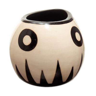Novica Handmade Abstract View Ceramic Decorative Vase