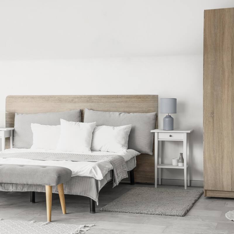 Chevron Table Lamp with Drum Shade - 17.25" - Gray