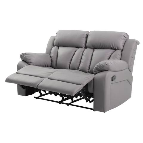 Daria Faux Leather Reclining Loveseat