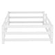 preview thumbnail 35 of 70, Full Size Montessori Floor Bed with Safety Fence, Solid Pine Wood Frame, Kids Low-Profile Bed for Boys and Girls, Easy Assembly