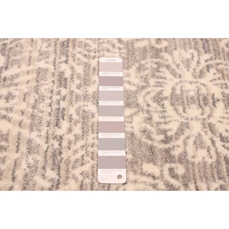 ECARPETGALLERY Hand Loomed Elysian Grey Wool Rug - 8'2 x 10'0