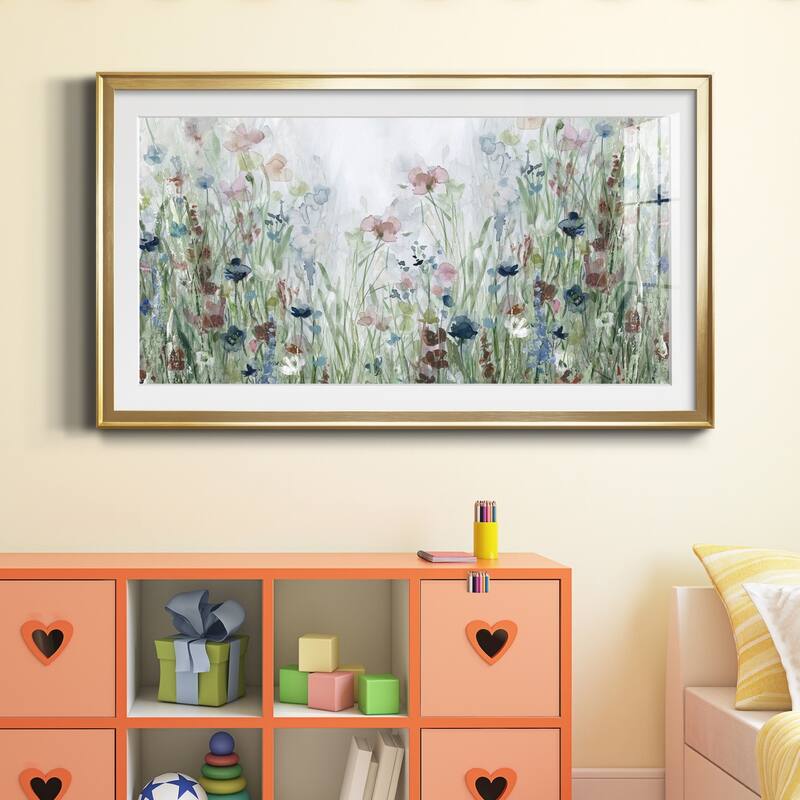 Wildflower Fields- Premium Gallery Framed Print - Ready to Hang