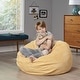 preview thumbnail 17 of 23, Kenli Modern Corduroy Polyester Bean Bag Chair by Christopher Knight Home