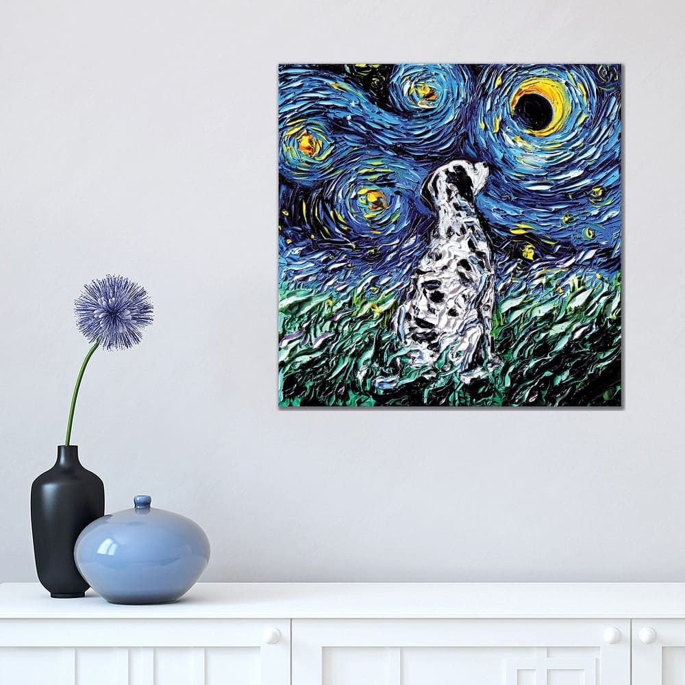 iCanvas "Dalmatian Night" by Aja Trier Canvas Print