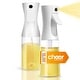 preview thumbnail 25 of 48, Cheer Collection Set of 2 Multi-Use Glass Oil Sprayer Bottles 200ml - White