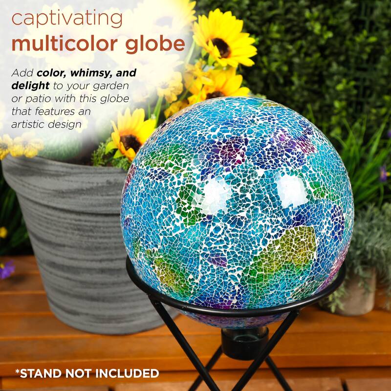 Mosaic Glass Gazing Globe