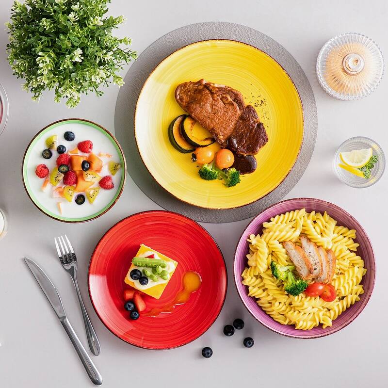 vancasso Bonita Stoneware Handpainted Multicolour Dinnerware Set
