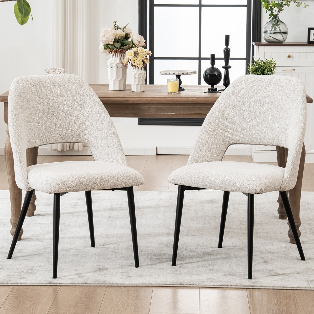 Modern Dining Chairs Set of 2 Armless Chairs 22.83"Wx22.05"Dx34.65" H