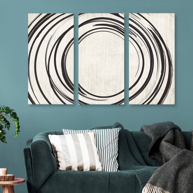 Infinite Motion Part A, B, C by Belle Maison Canvas Art Prints